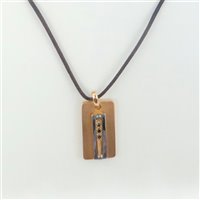 Collana Comete Uomo in Acciaio Pietre dure UGL 267